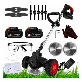 Cortador De Grama Elétrico Rodas 2 Bateria 48v Roçadeira