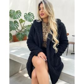 Casaco Sobretudo Ted Teddy Pelo Forrado Tendência Inverno