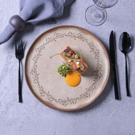Porto Brasil Conjunto com 6 Pratos Raso Bio Stoneware Nativa 27,5cm