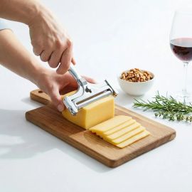 Fatiador Cortador Queijo E Frios Inox Portátil Fio Regulável