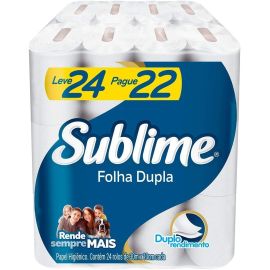 Sublime - Papel Higiênico, Folha Dupla, 24 rolos - [RECORRÊNCIA]