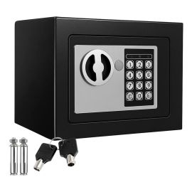 Cofre Eletrônico Digital Senha Ou Chave 23x17x17 Preto Giant Preto