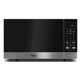 Micro-Ondas Philco 28L Preto Espelhado Flat PMO30F