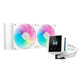 Water Cooler 240mm Deepcool Mystique ARGB Branco com Display L