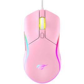 Mouse Gamer Havit MS1029 Pink RGB Programável, 7 Botões