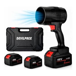 Soprador De Ar Portátil 800w 48v Com 2 Baterias + Maleta Devilprex Bateria Recarga