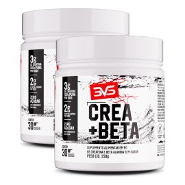 02 Potes Da Creatina + Beta Alanina - 150g Sem Sabor