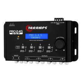 Processador de Áudio Digital Taramps Pro 2.4S para Som Automotivo com Crossover e Equalizador 15 Bandas