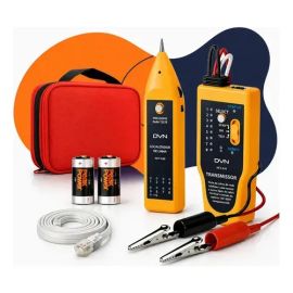 Kit Localizador Zumbidor E Testador De Cabos De Rede Rj45 E Rj11 Fone De Ouvido Volume Ajustável Fepro-tc300