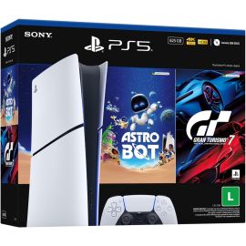 PlayStation®5 Slim Digital 825GB – Pacote ASTRO BOT e Gran Turismo 7 - 12x sem juros