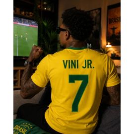Camiseta Vini Jr. Brasil Dry Fit Copa 2026 Lançamento