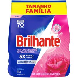 Brilhante Lava-Roupas em Pó Perfume e Cuidado Extraordinário Pacote 4kg - [RECORRÊNCIA]