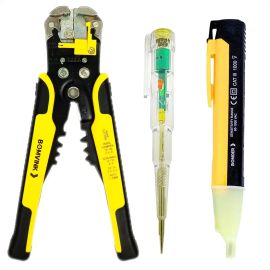 Kit Alicate Desencapador Automático + Caneta Tensão + Brinde
