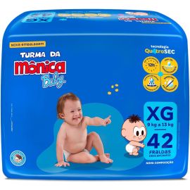 Fralda Turma da Mônica Baby Mega XG 42 Unidades - [RECORRÊNCIA]