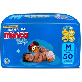 Fralda Turma da Mônica Baby Mega M 50 Unidades - [RECORRÊNCIA]