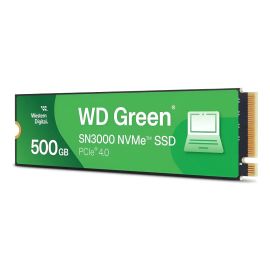 SSD WD Green SN3000, 500GB, M.2 2280, PCIe NVMe, Leitura 5000MB/s, Gravacao 4100MB/s, WDS500G4G0E