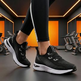 Tênis Branco Feminino Vili Para Caminhada Academia Treino