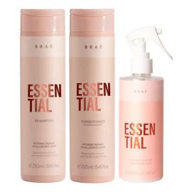Braé Essential Kit Com 3 Produtos (sh+cd+fluido)