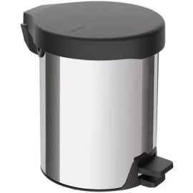 Lixeira com Pedal New Tramontina em aço inox com acabamento polido 5 L