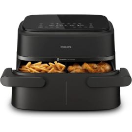 Philips Walita Fritadeira Air Fryer Série 1000 Duplo Cesto 7,1L, 2 Cestos ou Bandeja Grande, 220V (NA150/09)