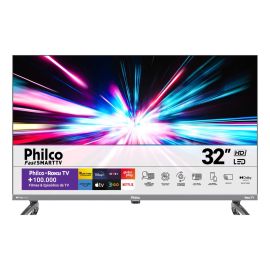 Smart Tv 32 Philco P32vik Roku Led Dolby Audio Hdr Wi-fi 110/220v - [PIX]