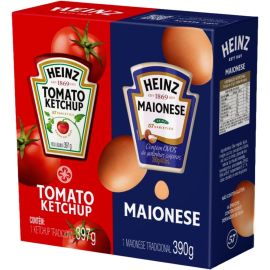 Heinz Pack Ketchup 397G + Maionese 390G