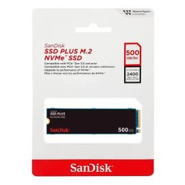 Ssd Sandisk Plus 500gb M.2 2280 Pcie Gen3 Nvme Sdssda3n-500g-g26 Preto