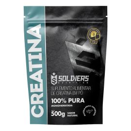 Creatina 500g Suplemento Monohidratada Em Pó 100% Pura - Soldiers Nutrition Sem Sabor