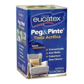 Eucatex Latex Acrílico Peg Pint 18litros Acabamento Fosco Cor Branco Neve - [PIX]