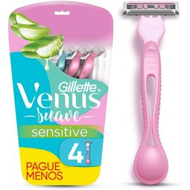 Gillette Aparelho de Depilar Venus Suave Sensitive 4 Un - [RECORRÊNCIA]