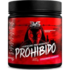 PROHIBIDO PRÉ TREINO 360g - Sabor: Strawberry Margarita (Morango)