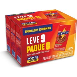 Bebida Láctea Nescau Prontinho 180ml Leve 9 Pague 8 - [RECORRÊNCIA]