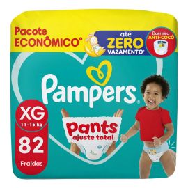 Fralda Pampers Pants Ajuste Total XG 82 Un