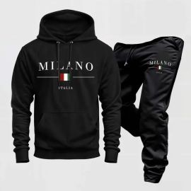 Conjunto Moletom Blusa Frio Calça Milanoitaly Abrigo Inverno - [PIX]