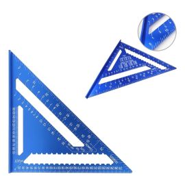 Esquadro Rápido Triangular Régua e Transferidor 12 Polegadas