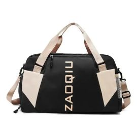 Bolsa De Viagem De Mão Grande Preta Para Bordo E Academia Preto Liso