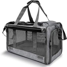 Bolsa Transporte Pet Ventilação Alça e Tapete Removível