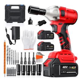 Chave De Impacto Parafusadeira 48v A Bateria Brushless Lítio
