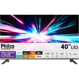 Smart TV 40" Philco Roku TV HDR10 Dolby Áudio P40CRA - [PIX]