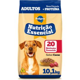 Pedigree Ração Nutrição Essencial Carne para Cães Adultos 10.1kg - [RECORRÊNCIA]