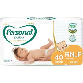 Fralda Personal Baby Premium Protection RN-P 40 Un - [RECORRÊNCIA]
