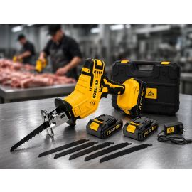 Serra Sabre Abrir Boi Cortar Carne Ossos Portátil 2 Baterias 110v/220v