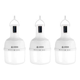 Kit 3 Lâmpada de Led Recarregável Usb Acampamento Pesca Bulbo