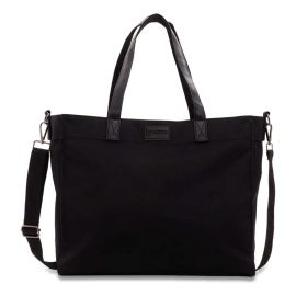 Bolsa Tote Daily Clear Gocase - Leve, Moderna E Minimalista Cor Preto Liso Níquel
