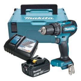 Kit Parafusadeira Makita DHP485RF1J - Bateria 3Ah, Carregador e Mak-pac