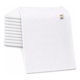 Kit 10 Panos de Prato Branco Neves de Algodão Liso para Pintar