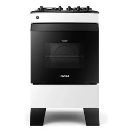 Fogão Consul 4 Bocas Branco com Mesa Esmaltada - Cfo4zab