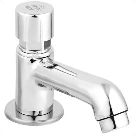 Torneira Automática Para Lavatório Ou Bancada Metal Cromado Cromado