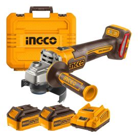Esmerilhadeira Angular Brushless 4.1/2 Cagli271532-9 Ingco Cor Amarelo 20v
