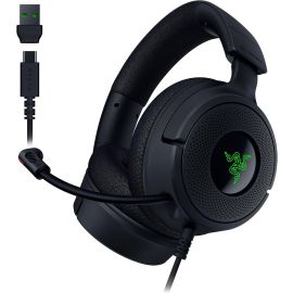 Headset Gamer Razer Kraken V4 X cabo tipo C e tipo A - para PC, Mac, PS5